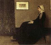 James Abbott McNeil Whistler Arrangement in Gray and Black: Portrait of the Artist's Mother oil on canvas